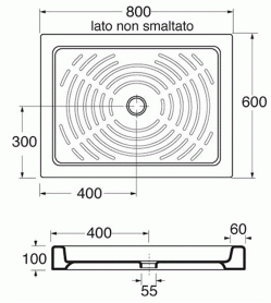 PIATTO DOCCIA H10 80X60